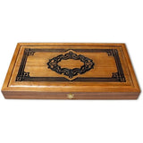 Backgammon carved wooden, model "ND-001ML"