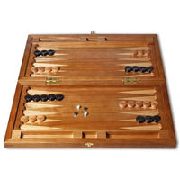 Backgammon carved wooden (oak), model "ND-003BL"