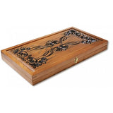 Backgammon carved wooden (oak), model "ND-004BL"