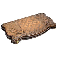 Backgammon carved wooden, model "Tiger"