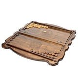 Backgammon carved wooden, model "Tiger"
