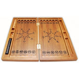 Backgammon carved wooden (oak), model "Vodoley"