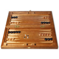 Backgammon carved wooden (oak), model "ND-001BL"