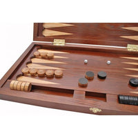 Backgammon carved wooden (oak), model "RND-101"